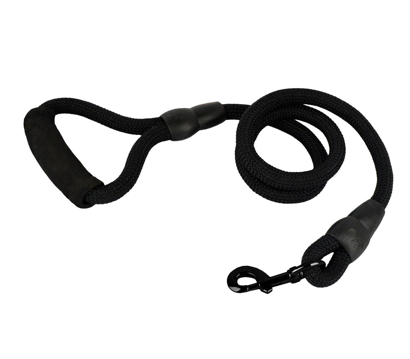 Laisse à corde en nylon 280120 chiens taille moyenne 120 cm avec mousqueton noir