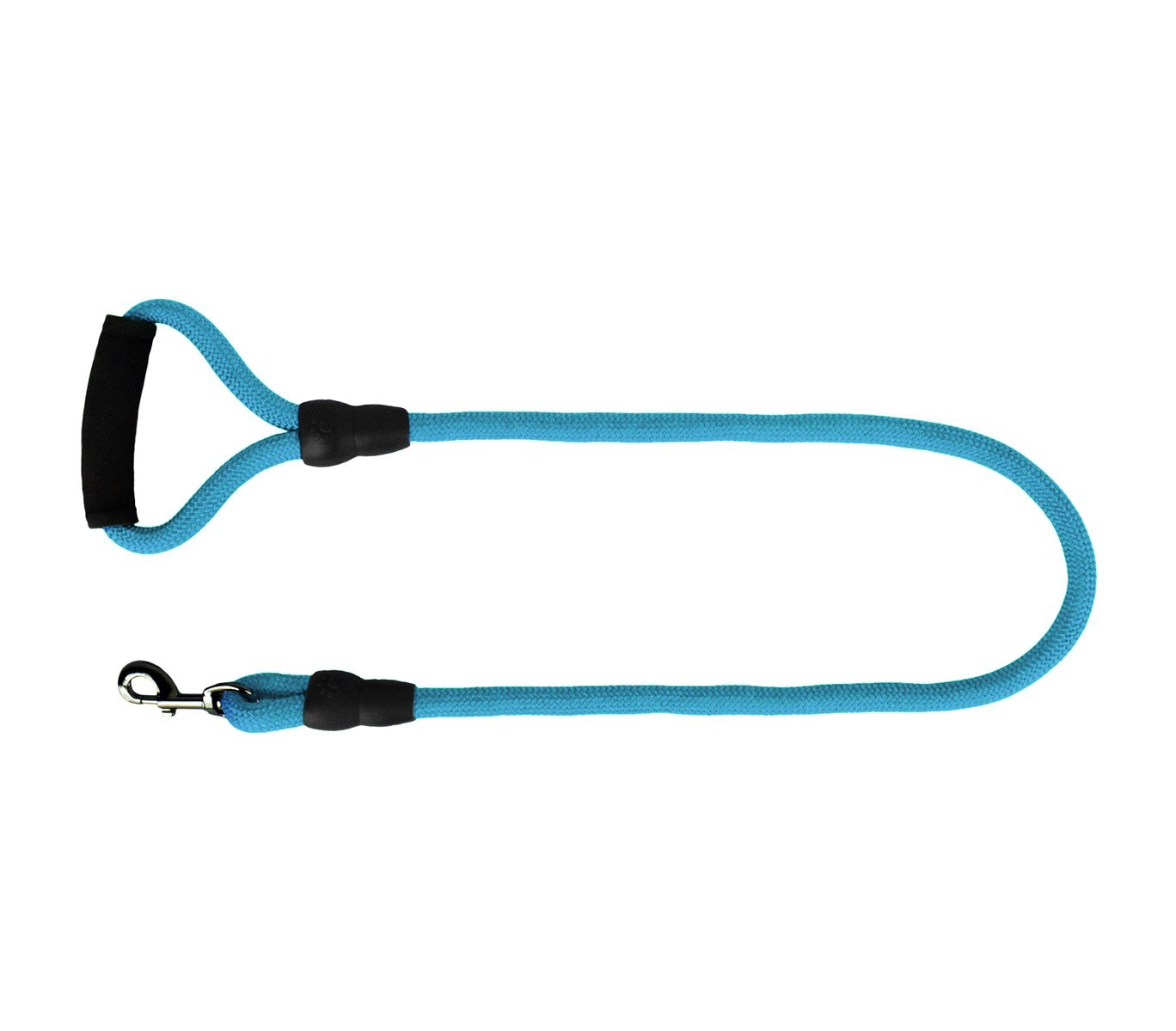 Laisse à corde en nylon 280120 chiens taille moyenne 120 cm avec mousqueton noir