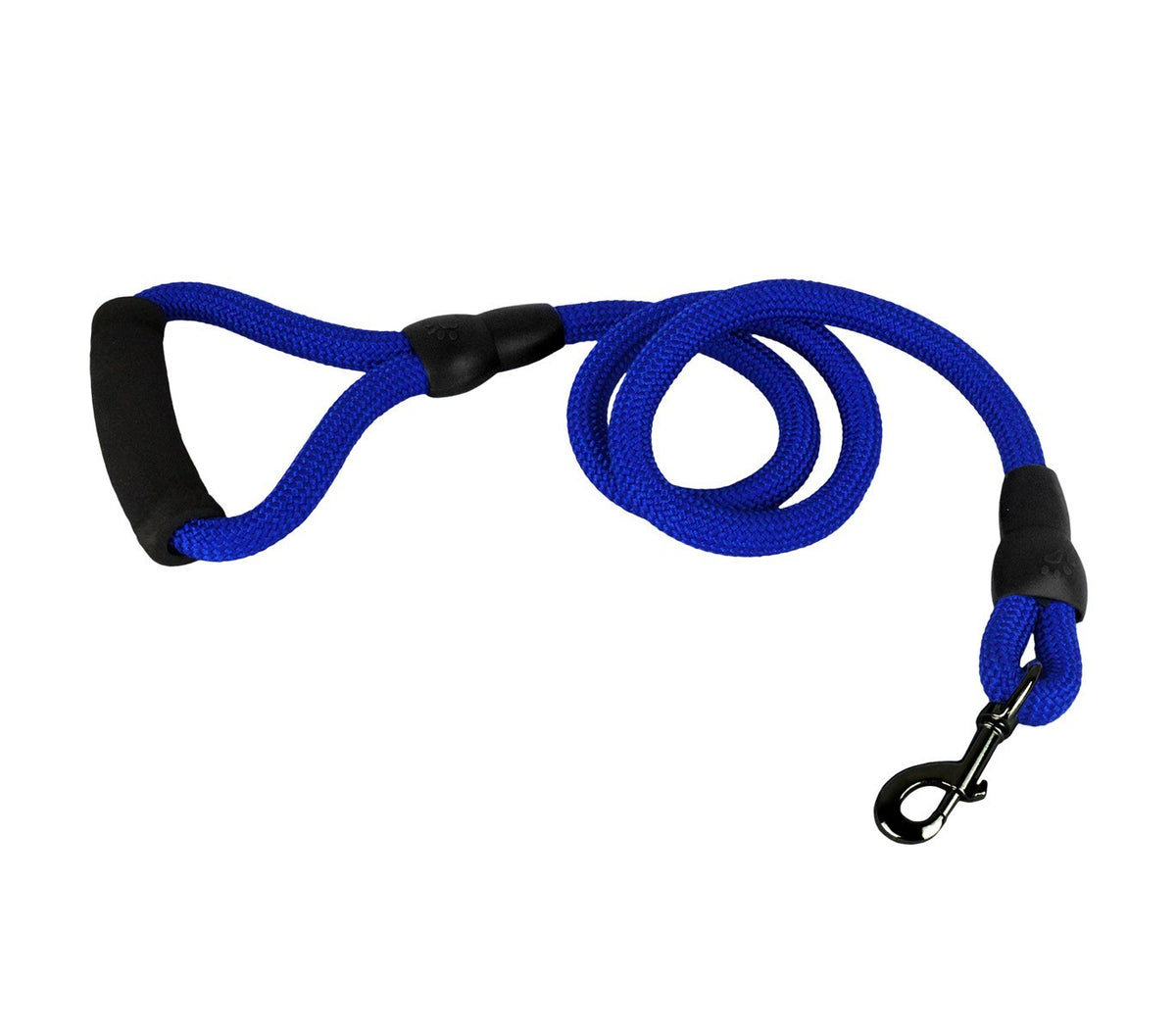 Laisse à corde en nylon 280120 chiens taille moyenne 120 cm avec mousqueton noir