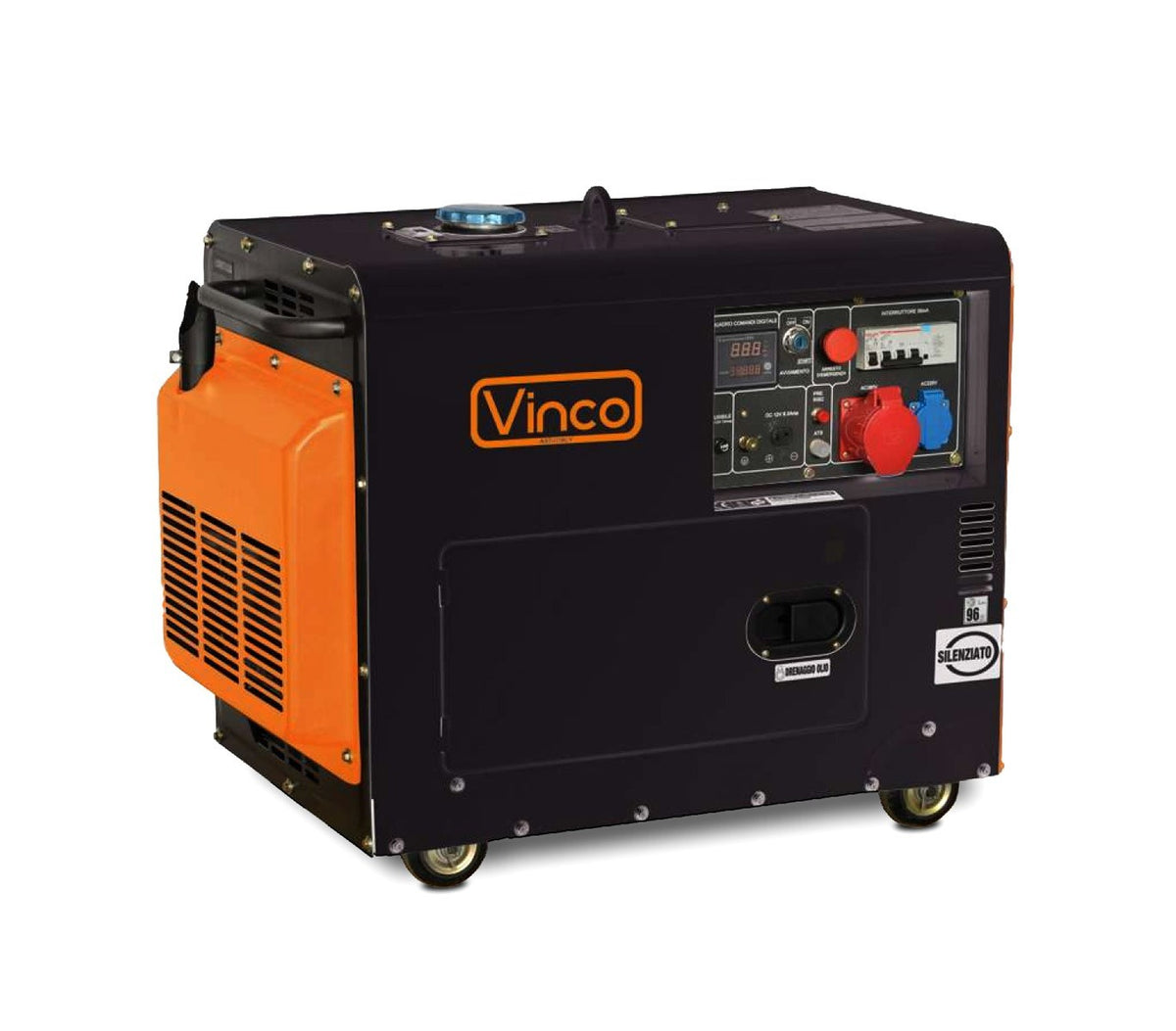 Générateur de courant 60230 VINCO diesel 5,5KW SILENCIEUX monophasé FULL POWER