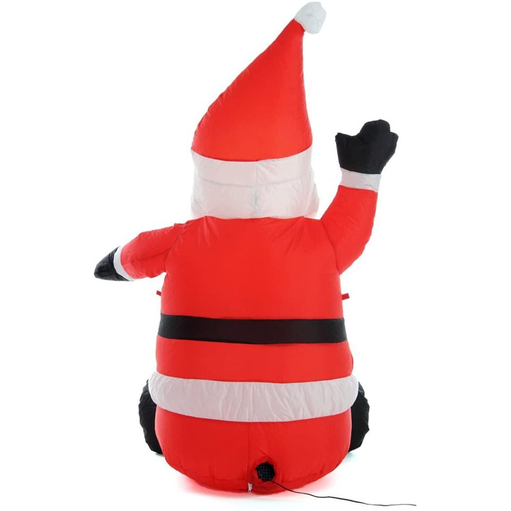 Père Noël gonflable 120h cm 785196 avec éclairage LED de protection IP44