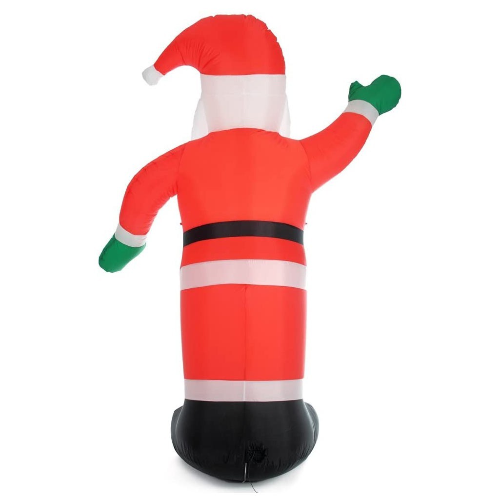 Père Noël gonflable 180h cm 785219 avec éclairage LED protection IP44
