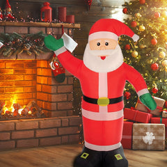 Père Noël gonflable 180h cm 785219 avec éclairage LED protection IP44