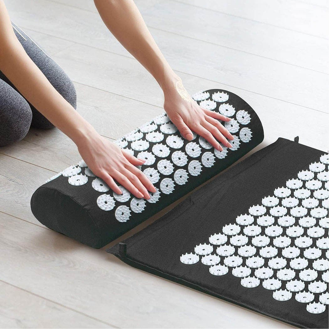 Tapis d’acupression et coussin 303302 posture dos détendre les muscles