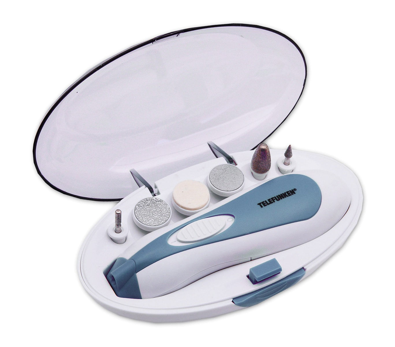 22255-Set manucure et pédicure électrique avec 6 accessoires - Telefunken