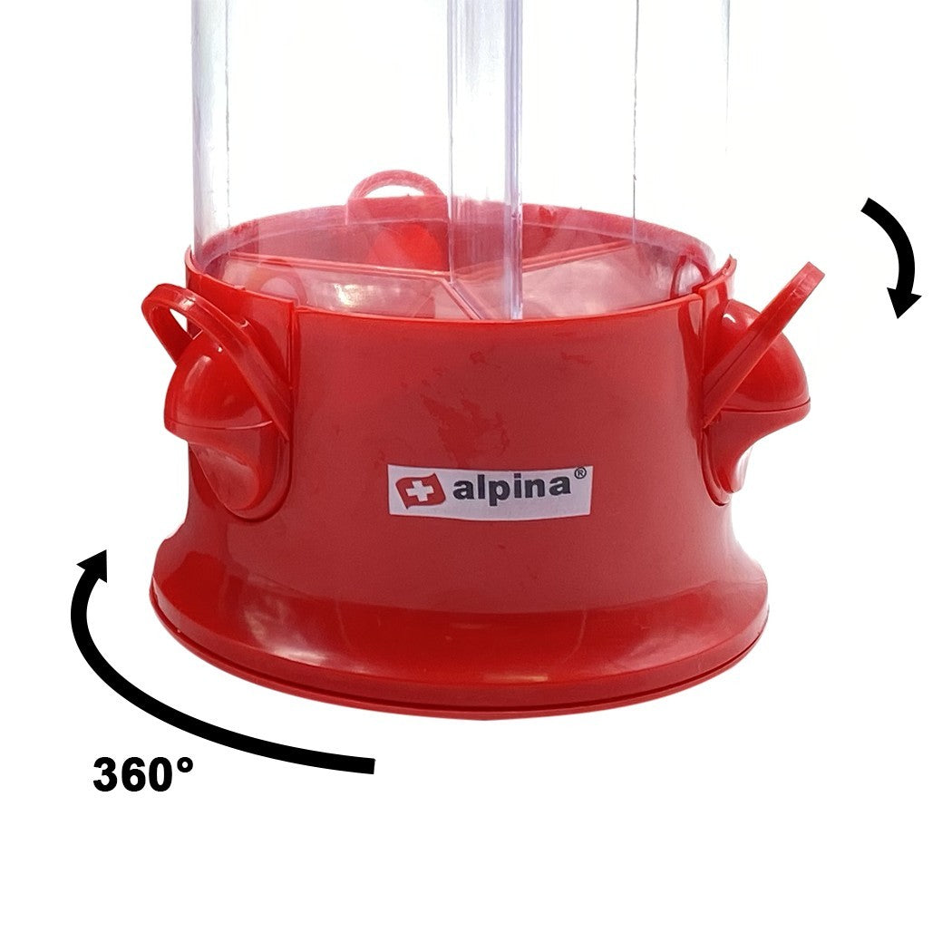 Distributeur de bonbons 113418 ALPINA base pivotant à 360 dB et 3 compartiments