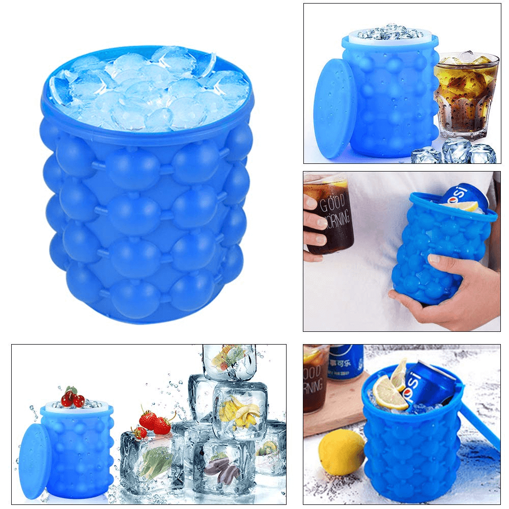 Cube Maker seau en silicone 018053 pour glace glace à double usage