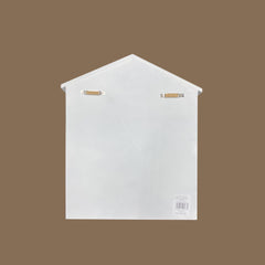 Boîte à clés 144234 en bois blanc 24 x 6 x 29.5 cm avec 6 pinces