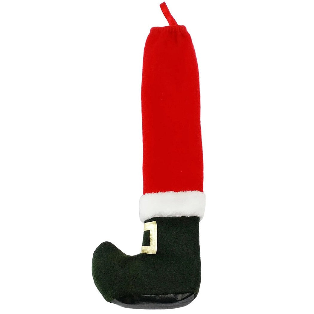 Set de 4 couvre-pieds de Noël 6145015 revêtement pour chaise pied du Père Noël