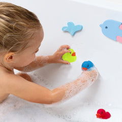 Set de 12 canards en caoutchouc 5 cm 929910 pour baignoire couleurs assorties