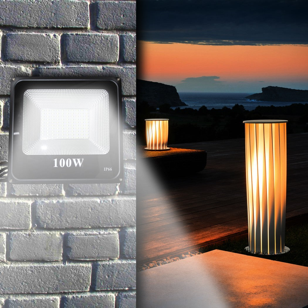 Phare extérieur led mur lumière 100W étanche 115844 IP66 6500K lumière froide