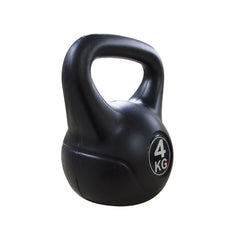 Kettlebell fitness 4kg en pvc 186946 avec sable et poignée anti-frottement