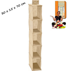 748981 - Etagère de rangement en tissus pour penderie