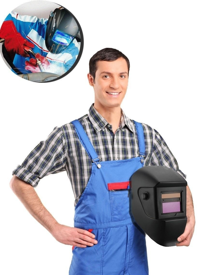 Casque de soudeur  MIG-MAG et TIG Auto-obscurcissant avec panneau solaire