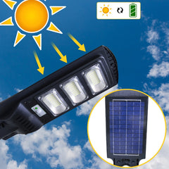 Lampadaire rechargeable solaire 806001 télécommande, capteur de mouvement 60W 96