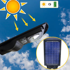 Lampadaire solaire 803000 avec capteur de mouvement 48 Led 30W