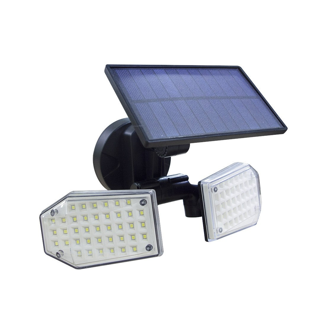 Lampe de panneau solaire grand-angle 270°. 78 LED 640788 capteur de mouvement