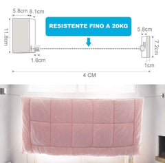 Corde à linge rétractable en acier inoxydable extensible jusqu’à 4mt