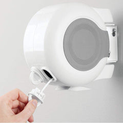 Séchoir à linge espace de rangement escamotable par mur extensible jusqu’à 15mt