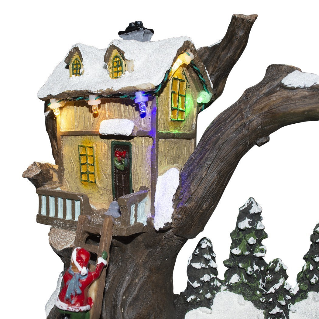Village de Noël décoration MAISON 361008 mouvement lumières musique 19x16x22cm