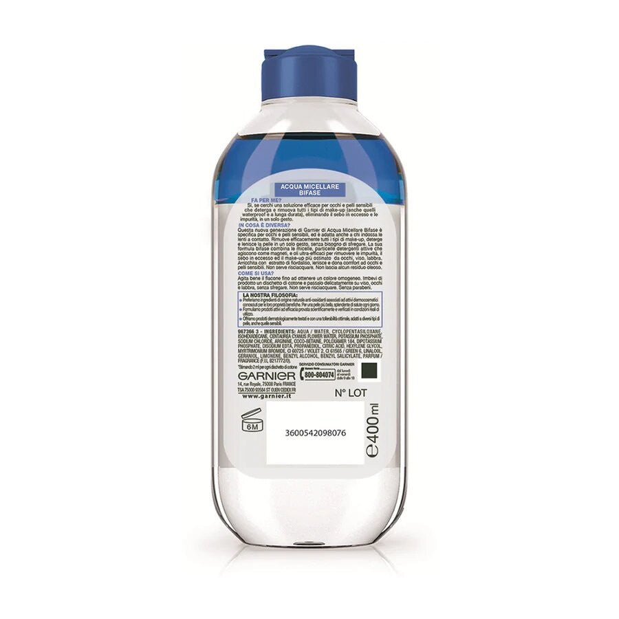 Garnier Skinactive eau micellaire bifase 098076 avec bleuet 400ml