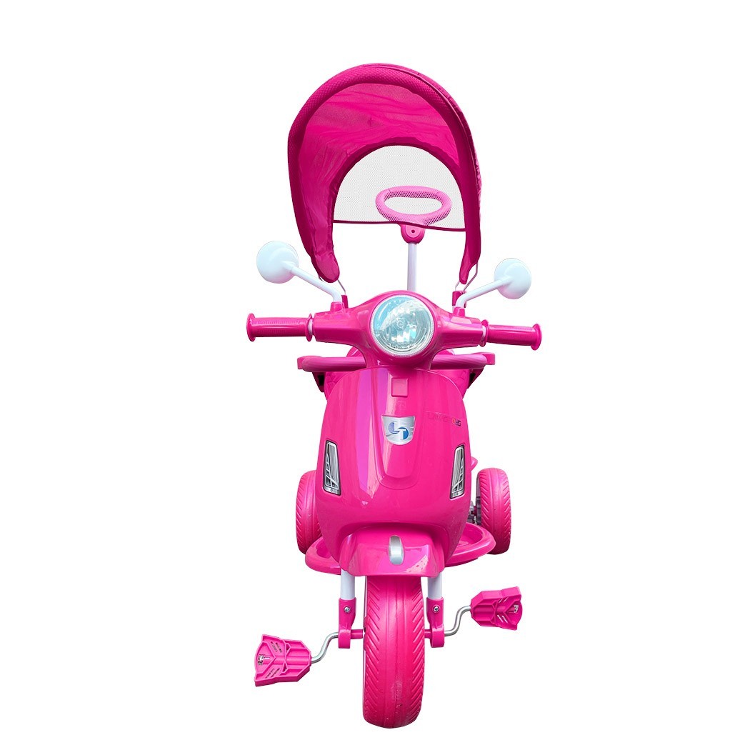 Tricycle poussoir enfants LT916 double frein et siège pivotant devant maman