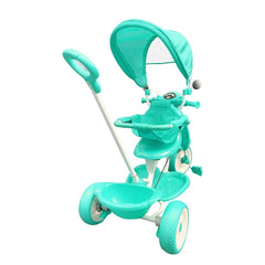 Tricycle poussoir enfants LT916 double frein et siège pivotant devant maman