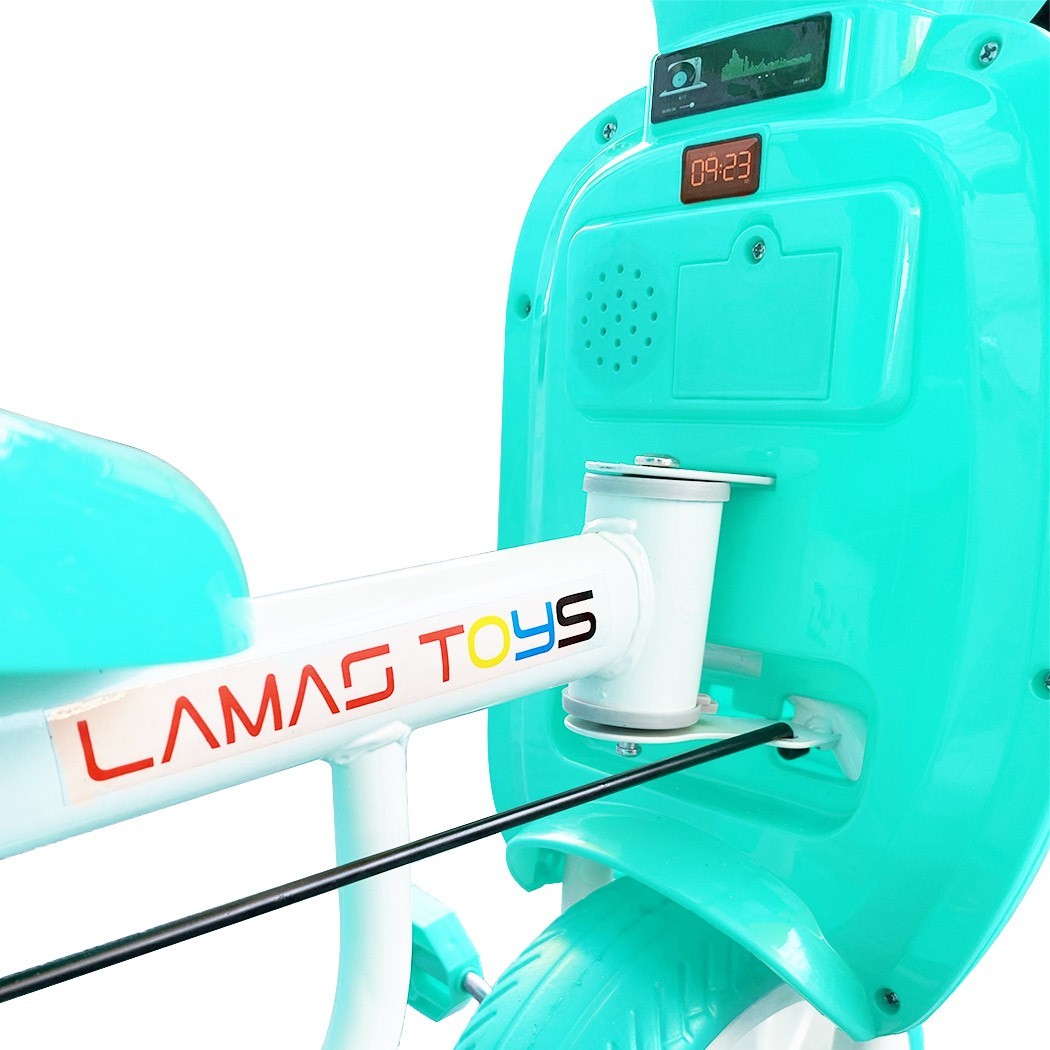Tricycle poussoir enfants LT916 double frein et siège pivotant devant maman