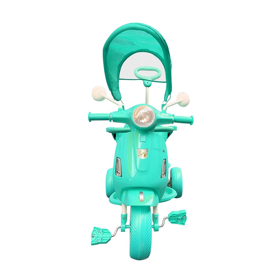 Tricycle poussoir enfants LT916 double frein et siège pivotant devant maman