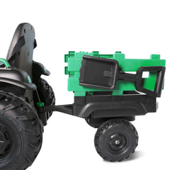 Tracteur électrique pour enfants 12V remorque BK0925 MP3 télécommande, lumières