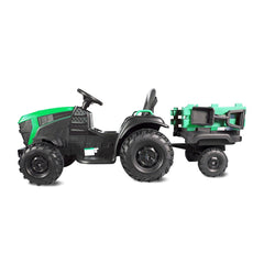 Tracteur électrique pour enfants 12V remorque BK0925 MP3 télécommande, lumières