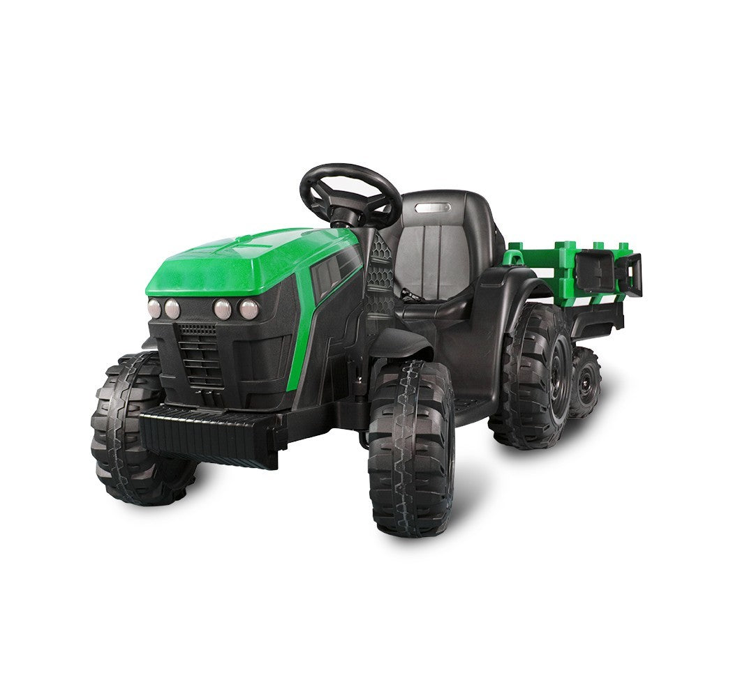 Tracteur électrique pour enfants 12V remorque BK0925 MP3 télécommande, lumières