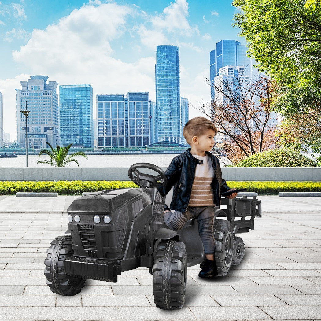 Tracteur électrique pour enfants 12V remorque BK0925 MP3 télécommande, lumières