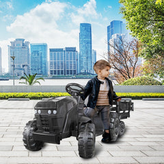 Tracteur électrique pour enfants 12V remorque BK0925 MP3 télécommande, lumières