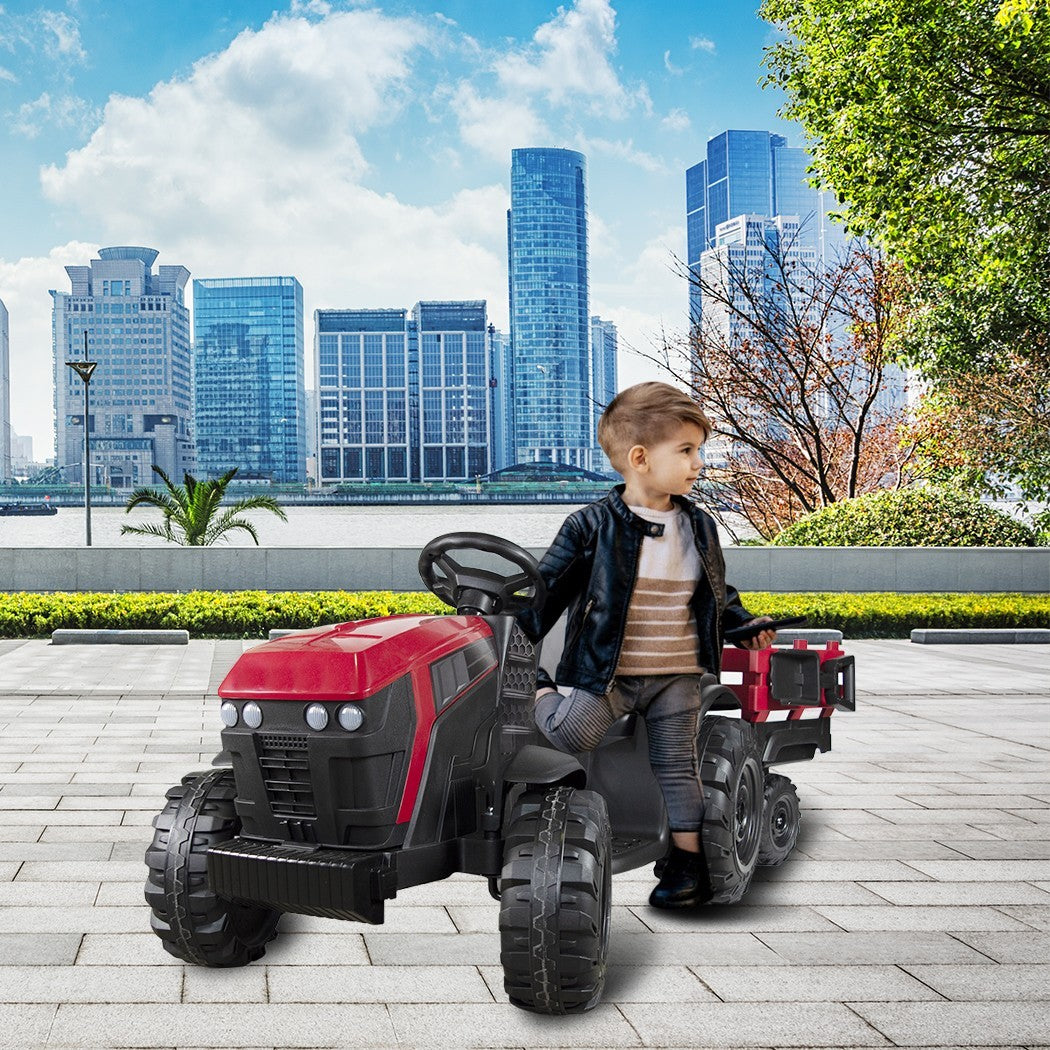 Tracteur électrique pour enfants 12V remorque BK0925 MP3 télécommande, lumières