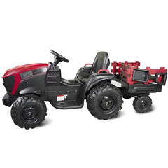 Tracteur électrique pour enfants 12V remorque BK0925 MP3 télécommande, lumières