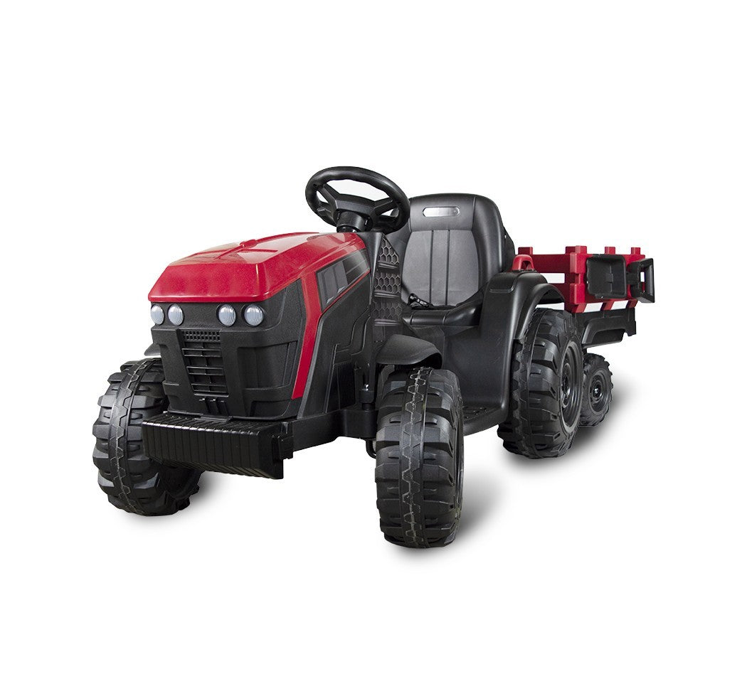 Tracteur électrique pour enfants 12V remorque BK0925 MP3 télécommande, lumières