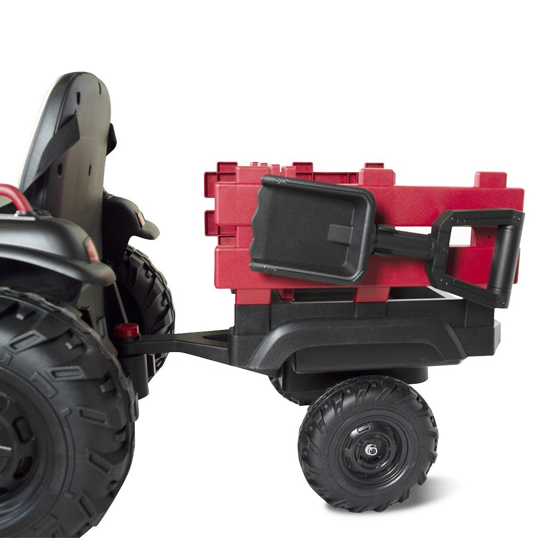 Tracteur électrique pour enfants 12V remorque BK0925 MP3 télécommande, lumières