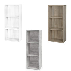 Bibliothèque en bois PRONTO 89 avec 3 étagères 30x40xH90 cm salon chambre