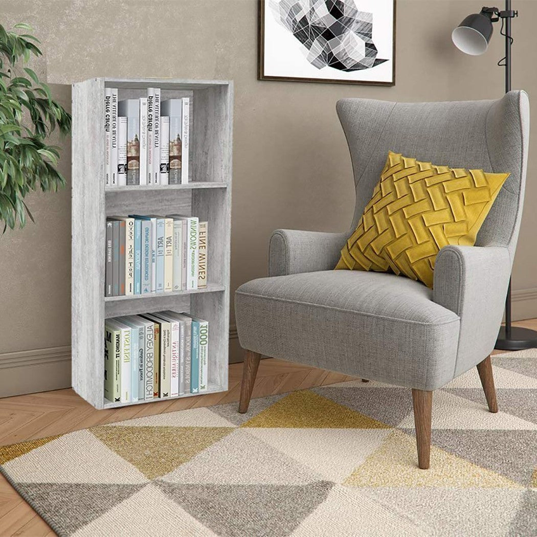 Bibliothèque en bois PRONTO 89 avec 3 étagères 30x40xH90 cm salon chambre