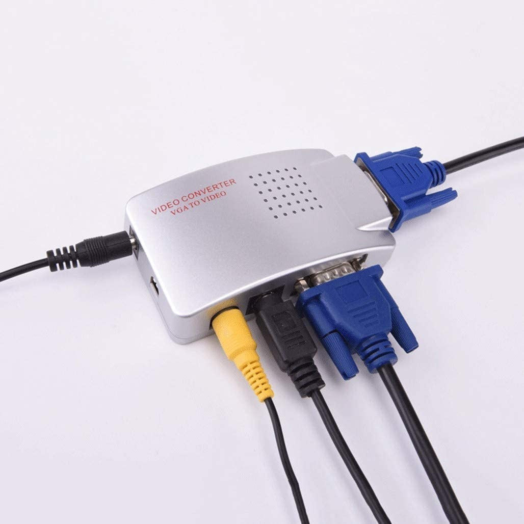 Convertisseur vidéo 819019 haute résolution de vga à rca s-vidéo tv pc portable