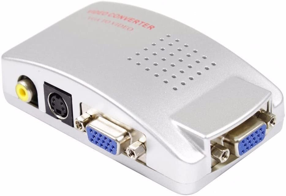 Convertisseur vidéo 819019 haute résolution de vga à rca s-vidéo tv pc portable