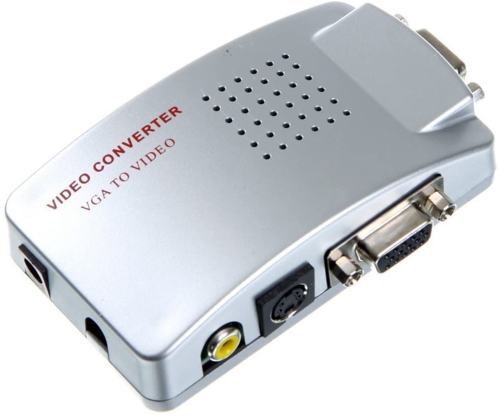 Convertisseur vidéo 819019 haute résolution de vga à rca s-vidéo tv pc portable