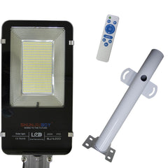 Lampadaire lumineux led route 200W support 062004 panneau solaire crépusculaire