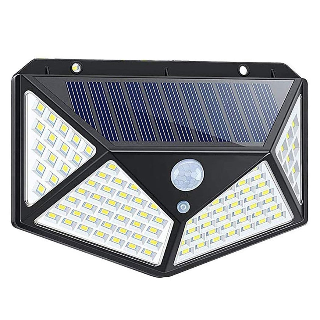 Lampe rechargeable solaire 641006 capteur mouvement 100 LED angle de lumière 270