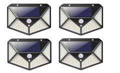 4 pièces Lampe solaire recharge 641006 capteur mouvement 100 angle LED 270