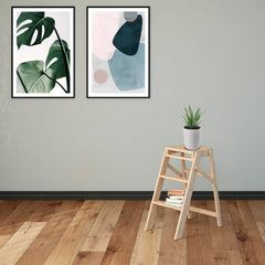 Échelle 3 marches art 110 escalier en bois 40x59x63 cm jusqu’à 150 kg refermable