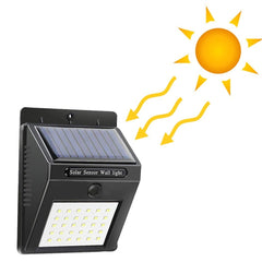 2 pièces Projecteur, recharge solaire et capteur de mouvement SMD 20 LED 1200mah