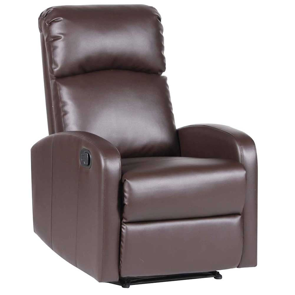 Fauteuil inclinable détente manuelle SAMOA WD repose-pieds amovible en faux cuir