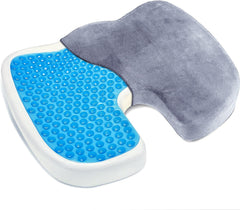Coussin orthopédique en gel, memory foam siège anti-escarre et douleur au coccyx